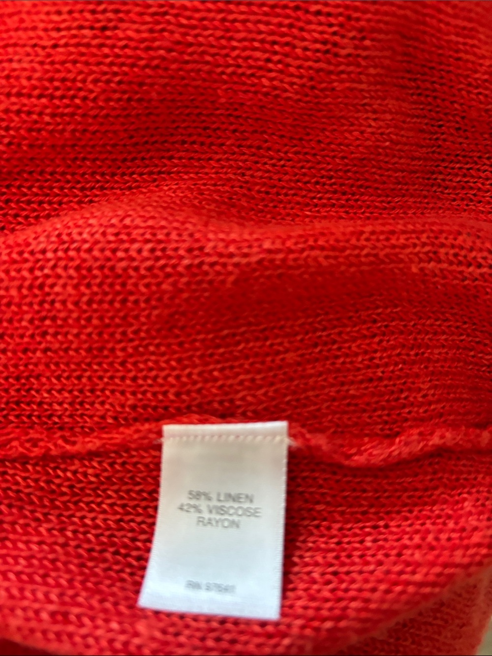 J. Jill orange V-Neck Open-Knit Cardigan - Picture 5 of 5